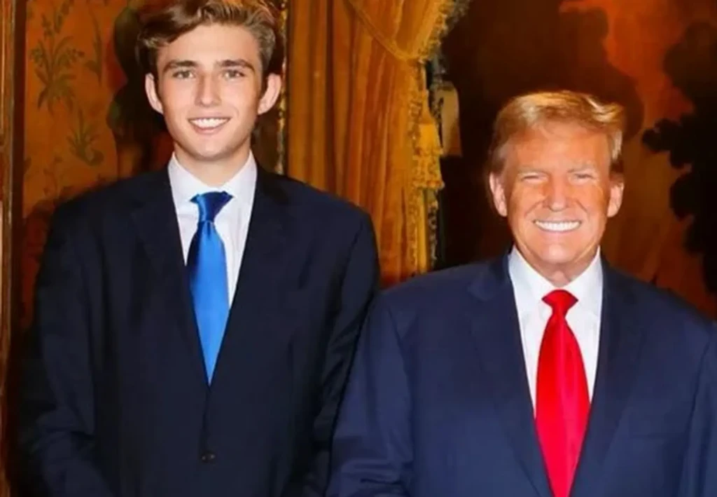{18-летний сын Дональда Трампа появился на публике и поразил всех своим  ростом}